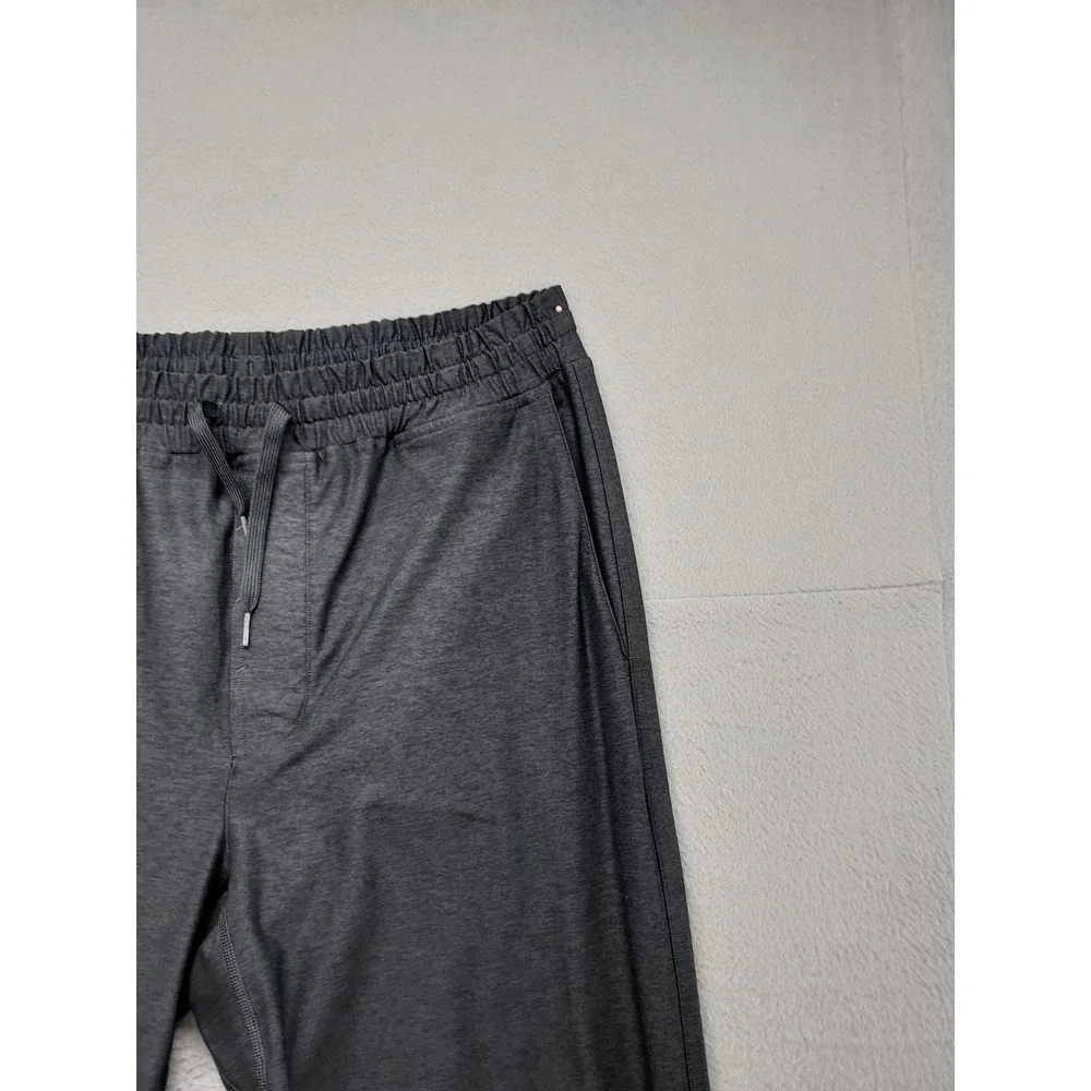 Outdoor Voices Men Sweatpant L Black Elastic Waist Drawstring Stretch Activewear